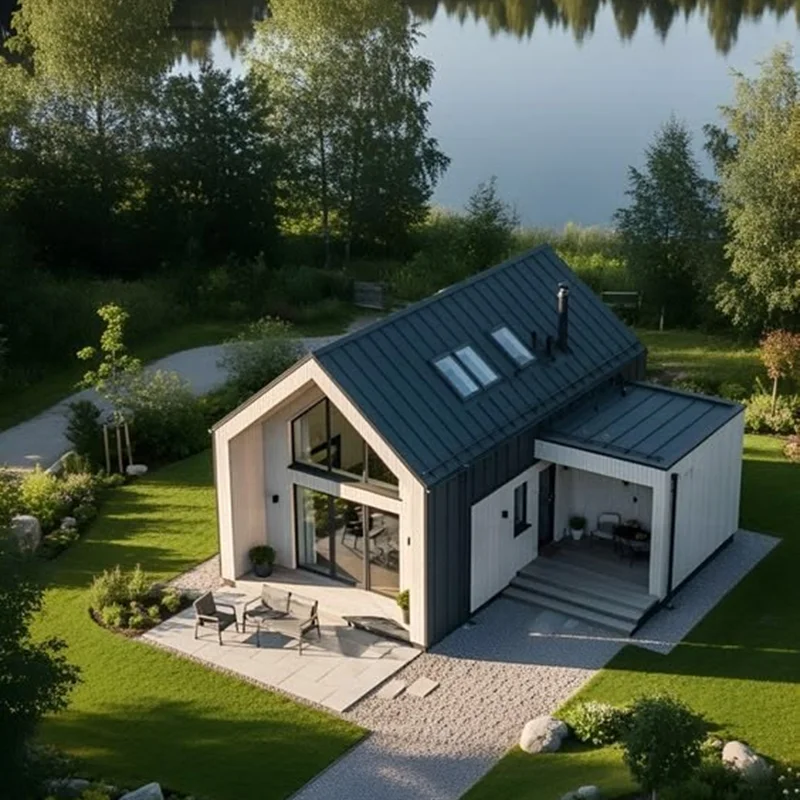 2 Story 3 Bedrooms Fully Furnished Light Steel Prefabricated House Prefab Houses Modern Luxury Villa