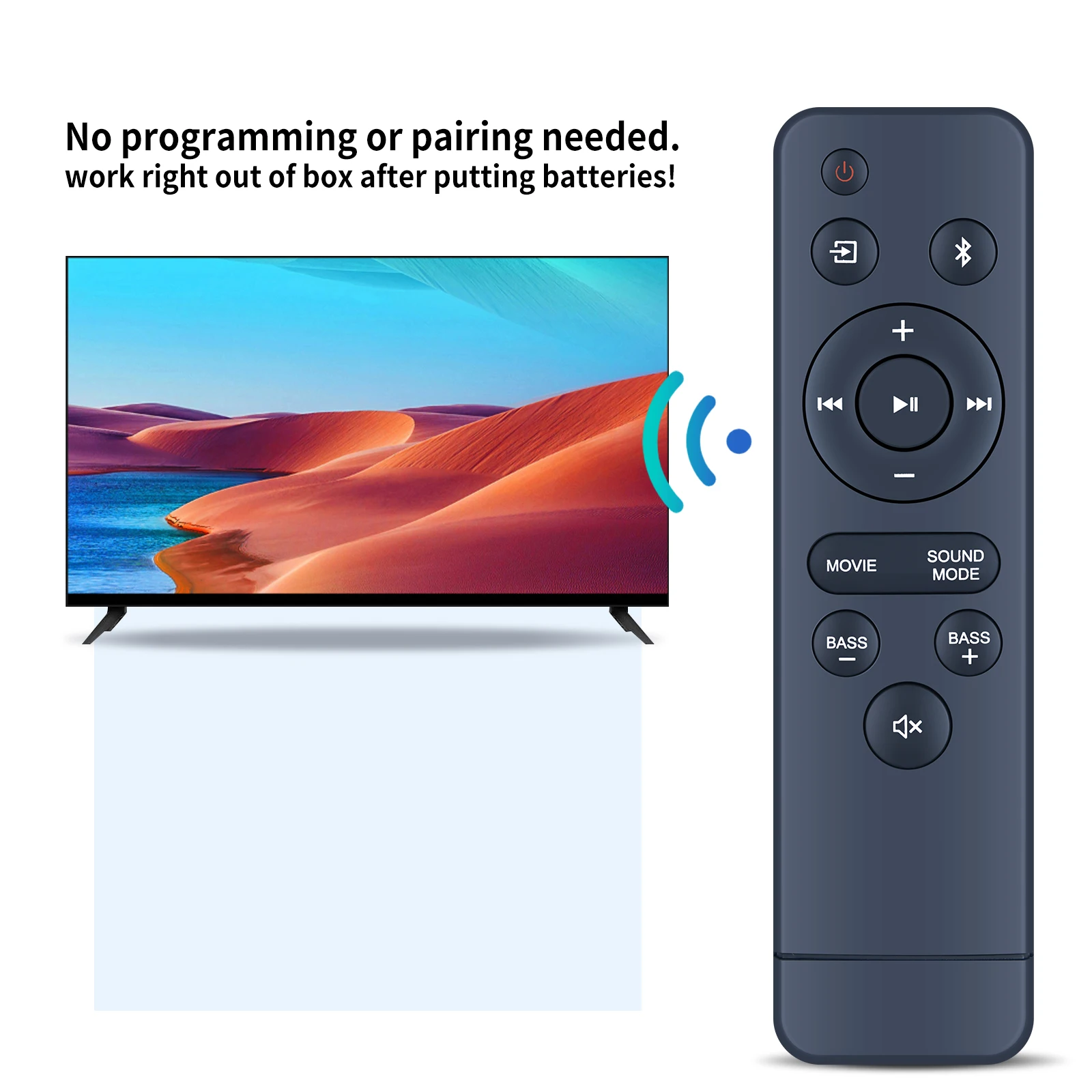 Nuevo mando a distancia de repuesto para barra de sonido ONN 100043839 100069413   Barra de sonido