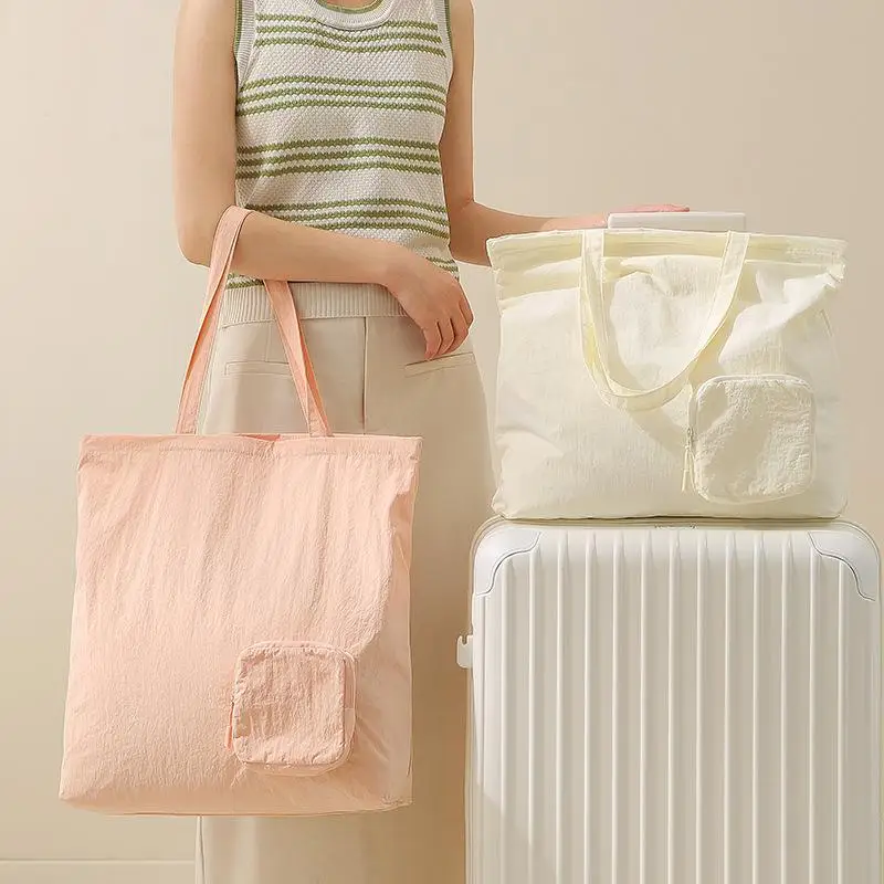 Casual Style Large Handbags Fashion Hobo Shoulder Bags For Women Shopping Tote Work Purses Foldable Travel Bags