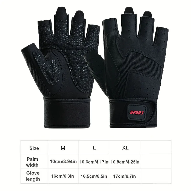 남성 여성을위한 덤벨 장갑 역도 크로스 핏 보디 빌딩 운동 스포츠 체육관 훈련 장갑 미끄럼 방지 손목 보호대