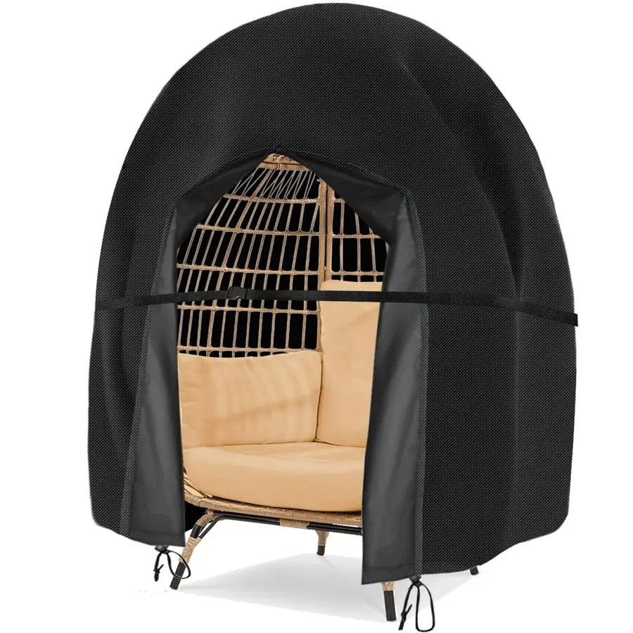 Chair Cover Waterproof Double Egg Chair Covers for Outdoor Furniture 420D Patio Hanging Swing Chair Cover 91x80 inches