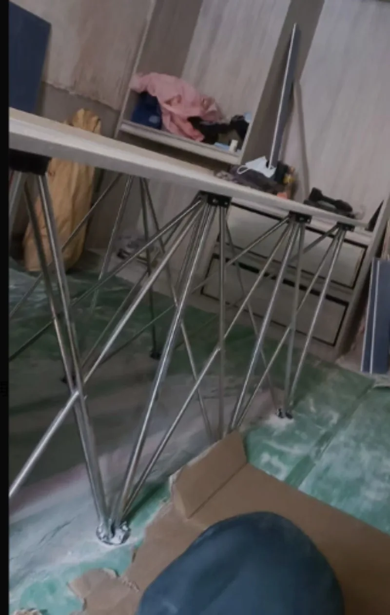 Portable Telescopic Spider Leg Sawhorse Foldable Stainless Steel Work Bench Support With Carry Bag