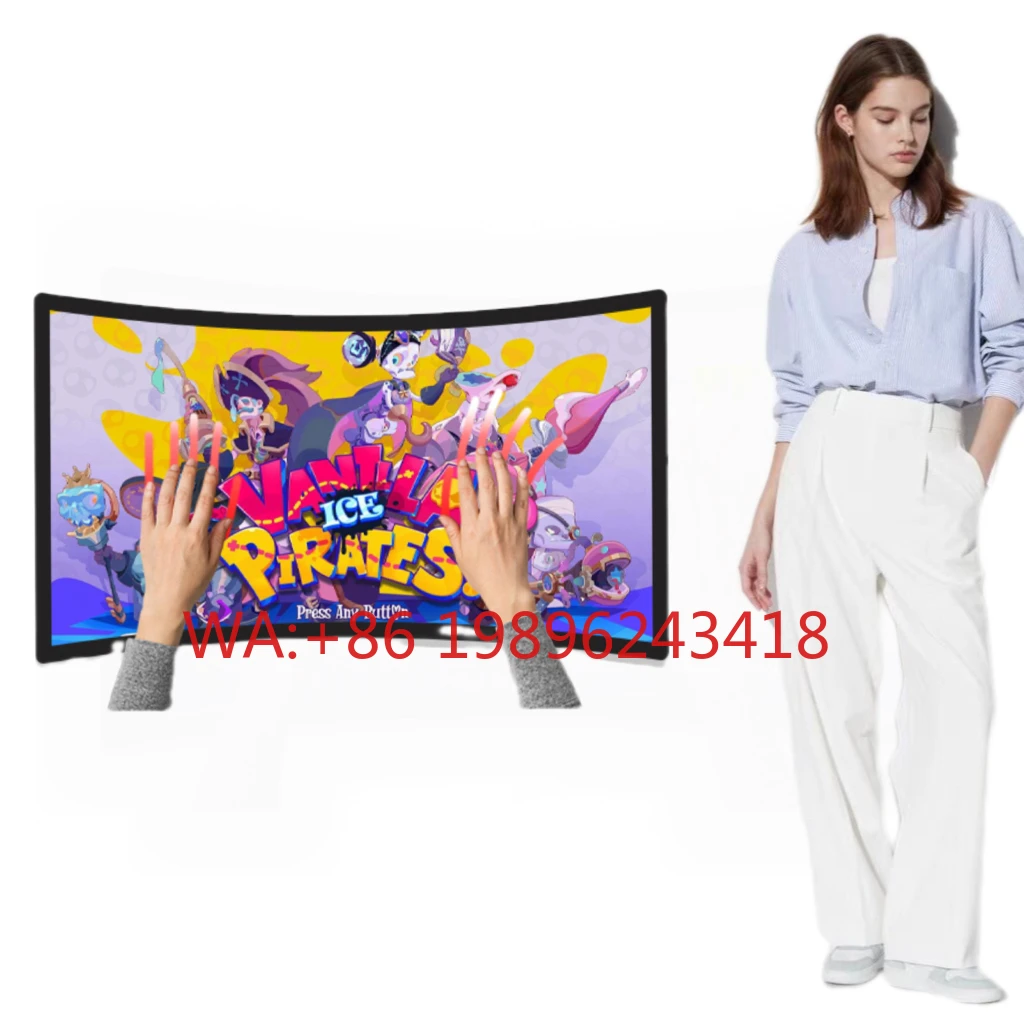 Monitor de Juegos para Computadora con Pantalla Curva de 4K y Táctil Capacitiva, el Más Popular y Genuino del 2024, Más Vendido, para Montar en la Pared