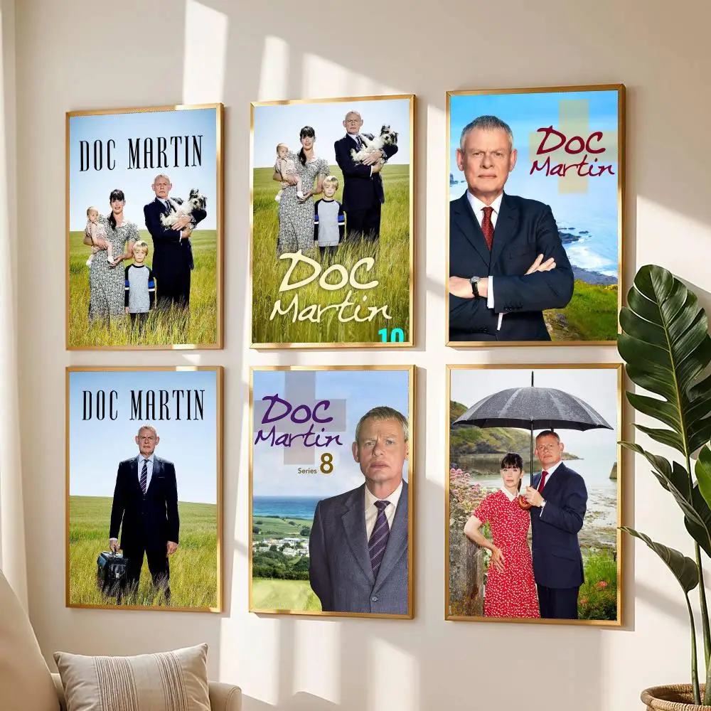 tv series D-Doc Martin-N Painting Calligraphy Boho Botanical Decor for Living Room  Elegant Home Style