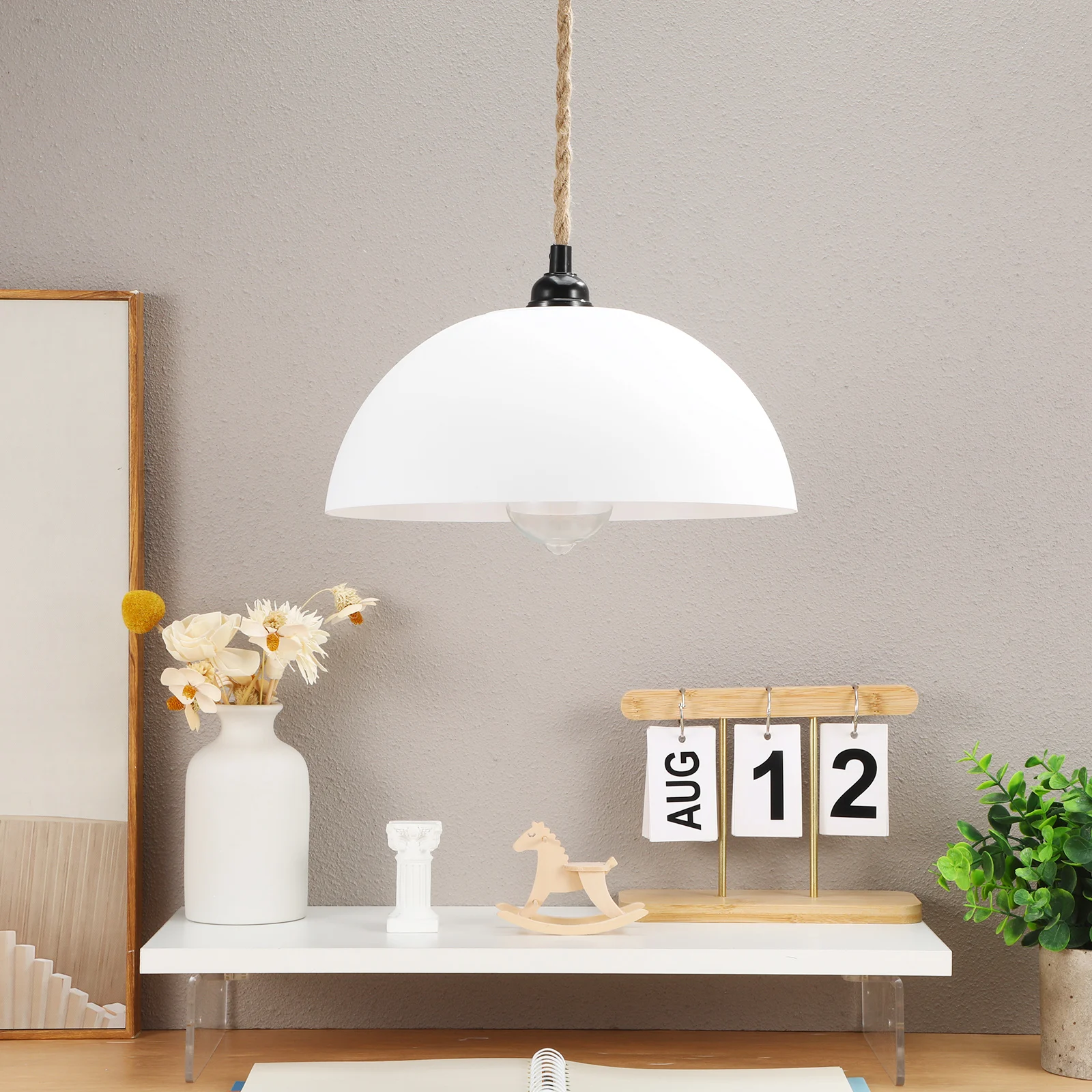 

2 Pcs Plastic Lampshade Ceiling Light Cover Home Decorative Replacement Wall Ceiling Lamps 42mm Simple Design