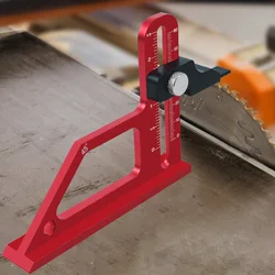 Router Table Height Gauge 0-60mm Adjustable Table Saw Depth Gauge With CNC Scale Height Lock Aluminum Measuring Gauge