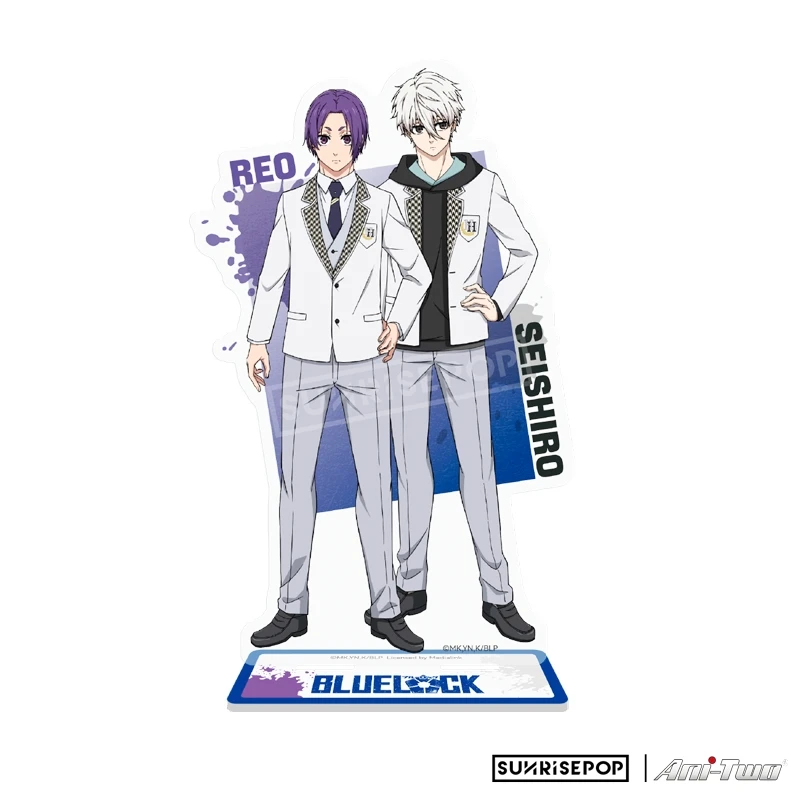 Anime BLUE LOCK Nagi Seishiro Mikage Reo Cosplay Double acrilico Standing Sign Desktop Ornament Indicative Board Ornaments Gift