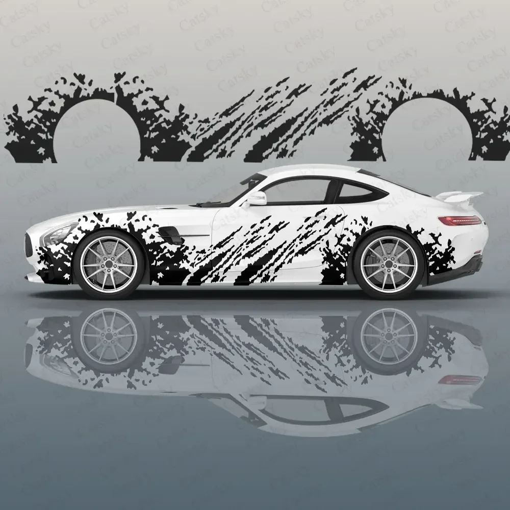 ink splatter blood Car Decal Protective Film Vinyl Itacar Racing Side Graphics Wrap Accessories Spray Paint auto Stickers Film