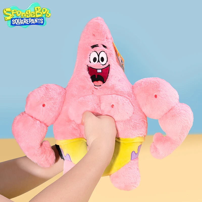 Spongebob Squarepants Patrick Star Plush Toy Cartoon & Cute Build Muscle Anime Doll Children's Toy Birthday Present