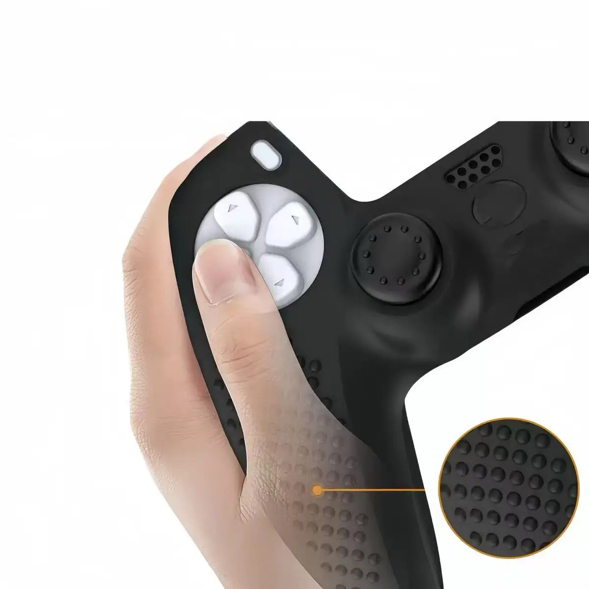 Picture 3: Anti-Slip Silicone Skin for PS5 Edge Wireless Controller Protective Cover Case Touch Pad Sticker Thumb Grip Caps For PS5 Edge