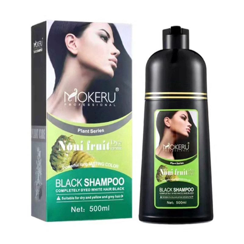 Blacken Hair Shampoo for Gray Hair Natural Herbal Supplement Enriched Color