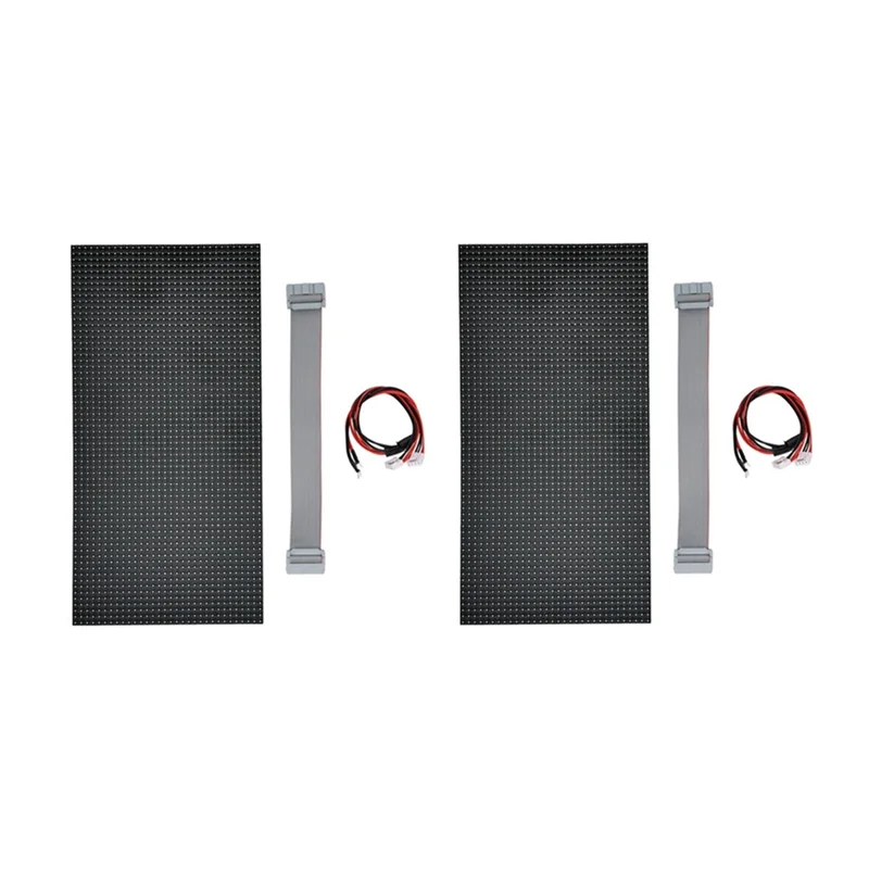B44C 4Pcs P5 Indoor LED Screen Panel 64X32 Pixels LED Display Module 16 Scan 320X160mm Full Color LED Screen Panel
