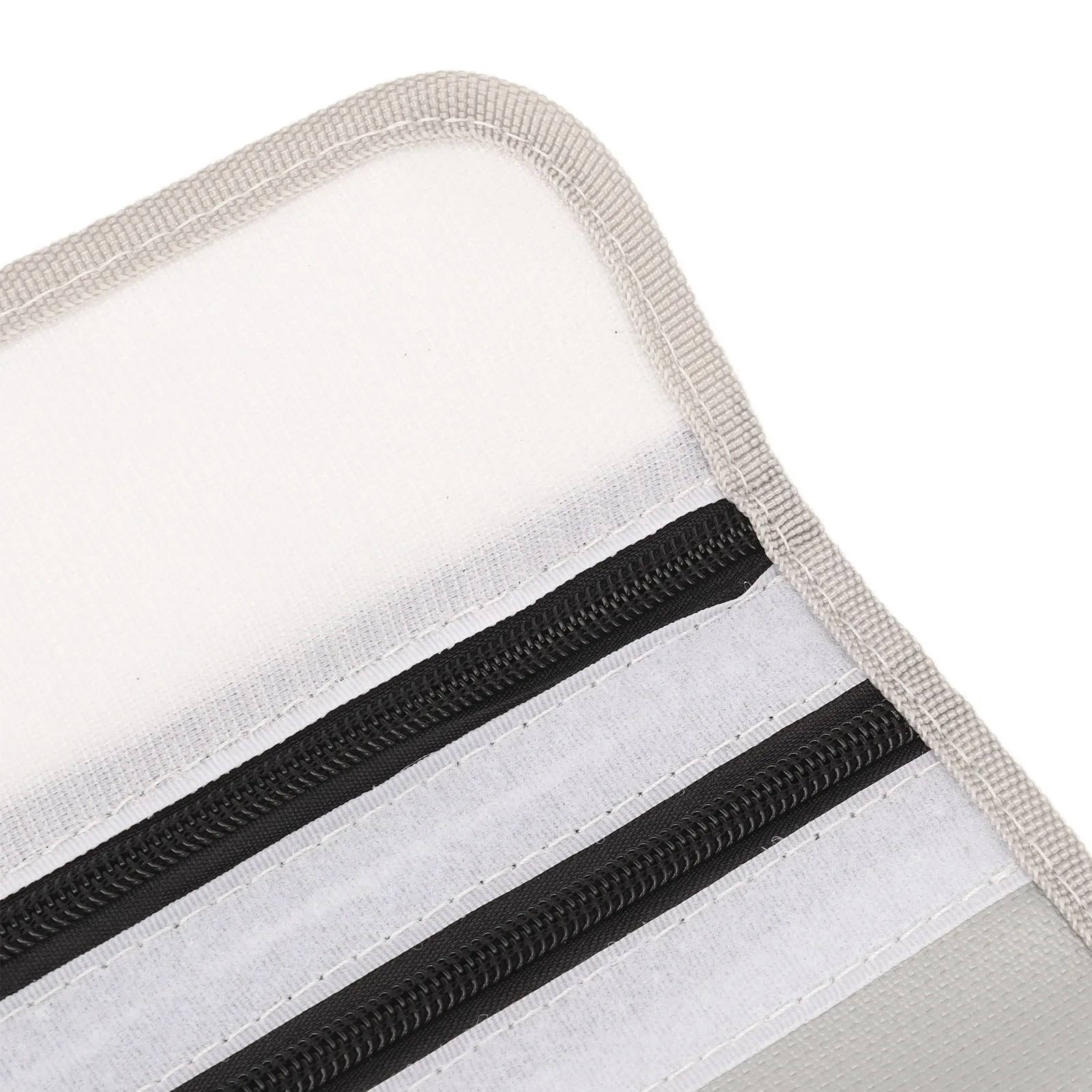 Pochette porte document ignifuge 2000 ° F Bande réfléchissante pour sac d'argent ignifuge, grande capacité avec 2 objets de valeur