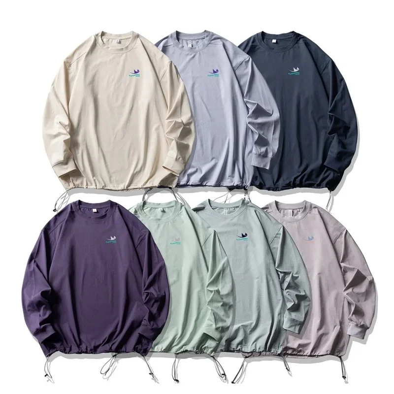 Men Women Outdoor Sport Loose Casual Quick Dry Long Sleeve T-shirt Couple Streetwear T Shirts Tops Cityboy Tshirt