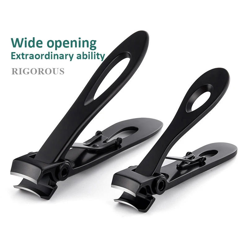 High-quality Wide Jaw l Nail Clippers Cutter Trimmer Manicure Scissors Thick Hard Toenail Fingernail Pedicure Tools