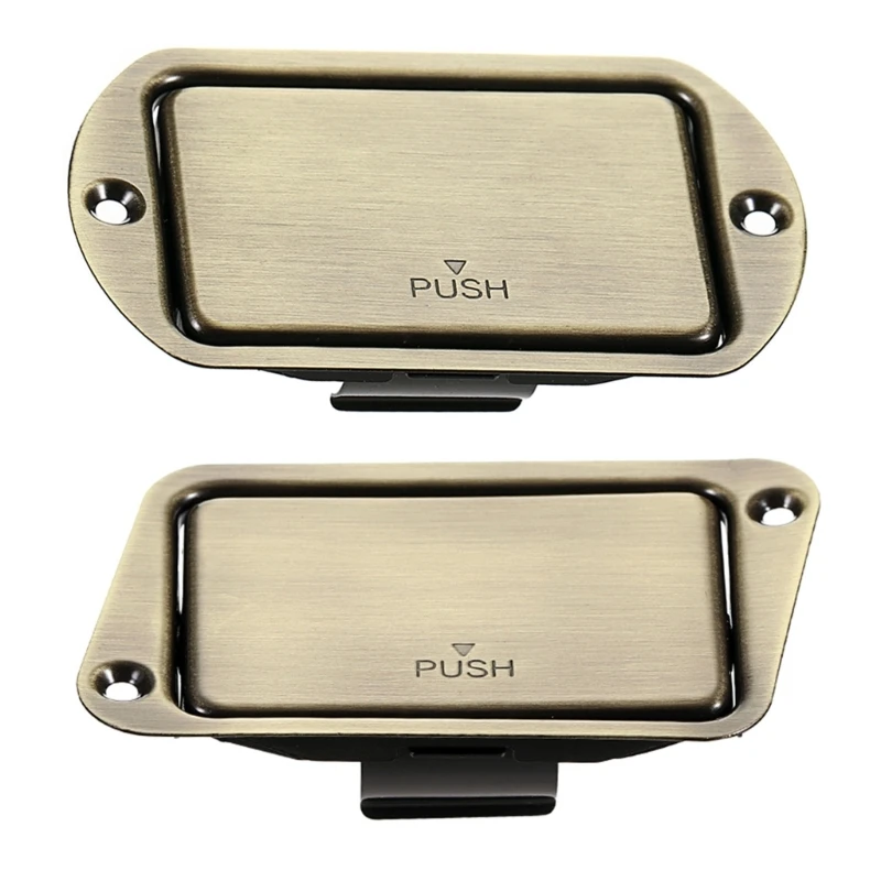 

Guitar Electronics Power Supply Solution 9V Battery Holder Stainless Steel Construction With Push Button Easy Access