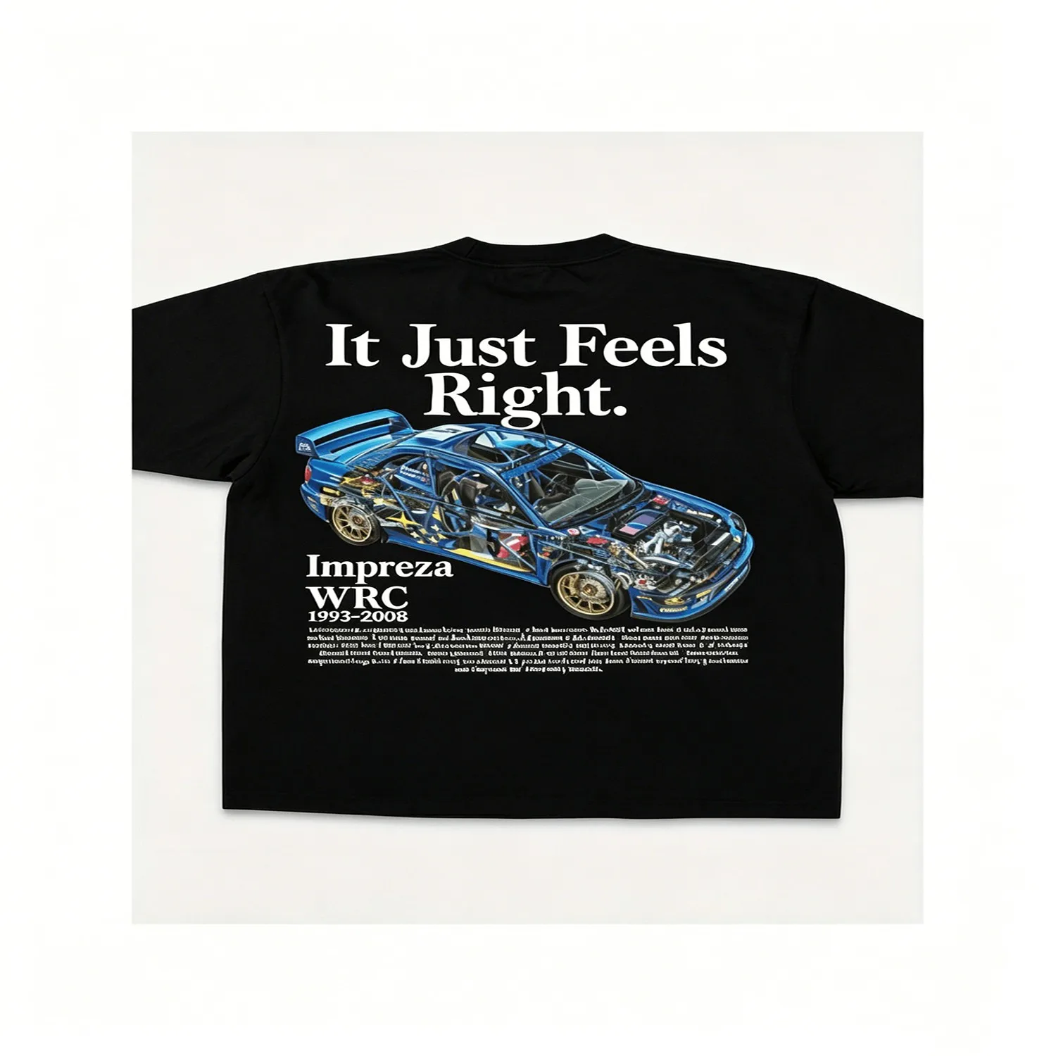 Men's Japanese-Style Racing-Themed T-Shirt - Features Formula DRIFT Logo and WRX STI Graphic, J-Spec Style, Y2K Racing Fan Summer Casual Wear, Machine Washable Funny Shirt, Cute Tee,