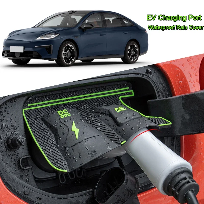 New Energy Car Rain Shield Sticker For GAC AION V UT RT HYPTEC HT EV Charging Port Waterproof Protector Cover Auto Accessories