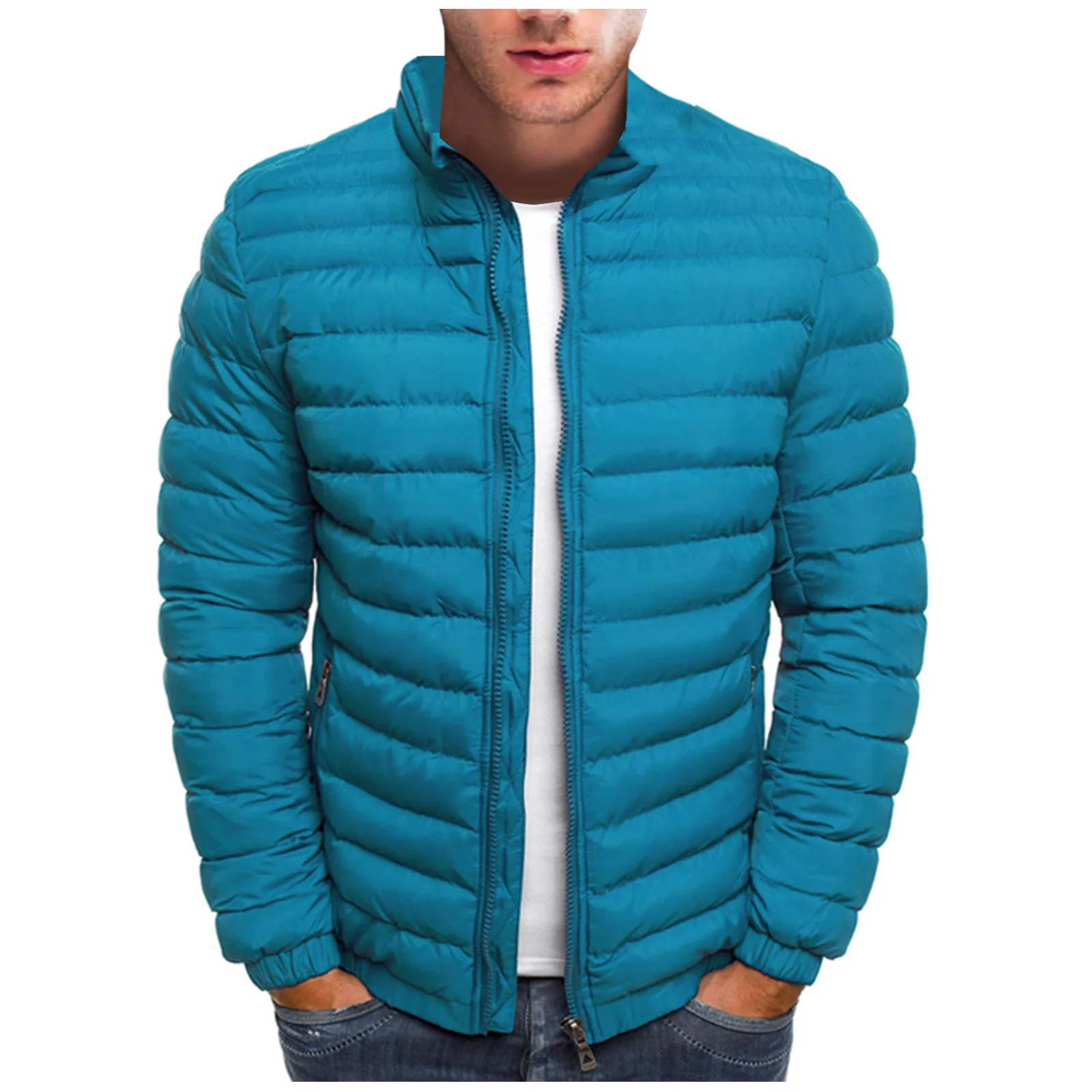 

Fashion Brand Winter Men Down Coats Male Casual Thick Warm Solid Color Down Jackets Men's Slim Fit Down Coats 2023