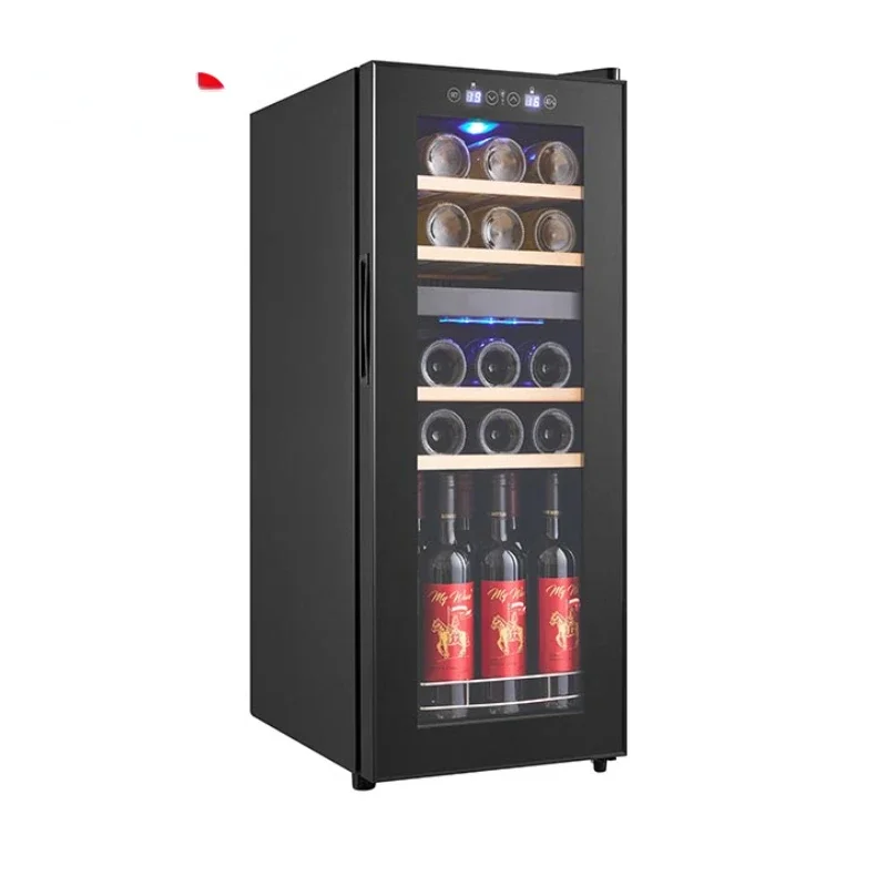 Compressor 66L wine refrigerator dual zone wine bottle cooler wine and beverage cooler