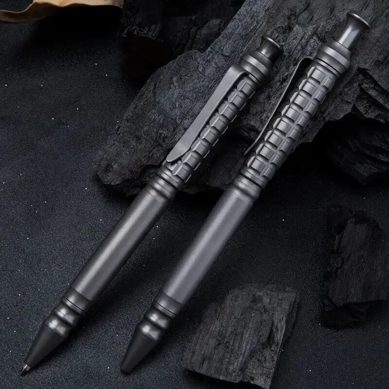 FEGVE EDC Titanium Alloy Pocket Ballpoint Pen Office Stationery Outdoor Writing Pen