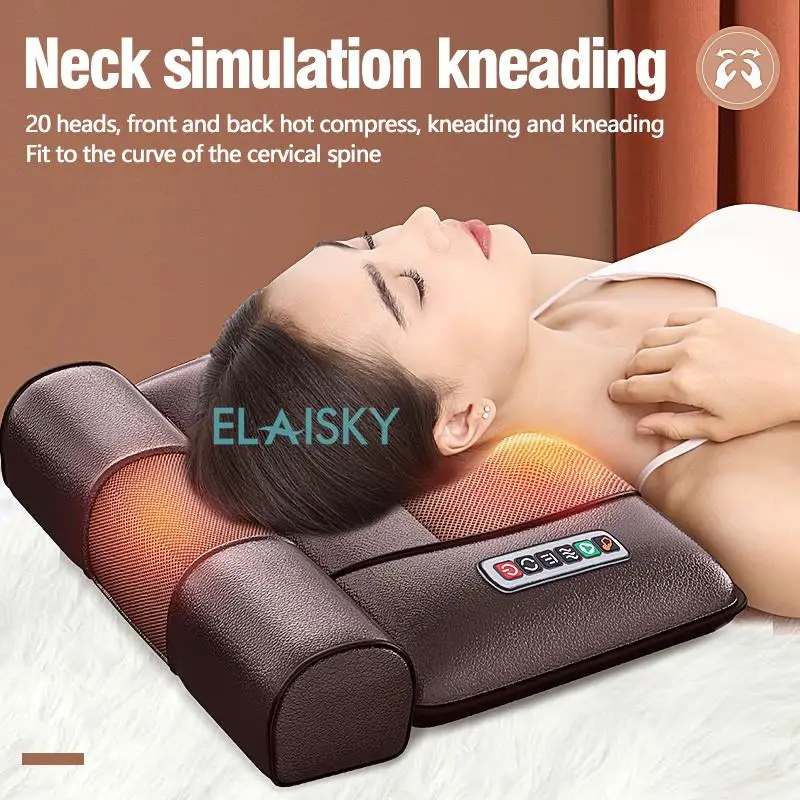 From USA Electric Massage Mattress Vibrating Heating Infrared Massager Cushion For Neck Back Foot Full Body Pain Stress Relief