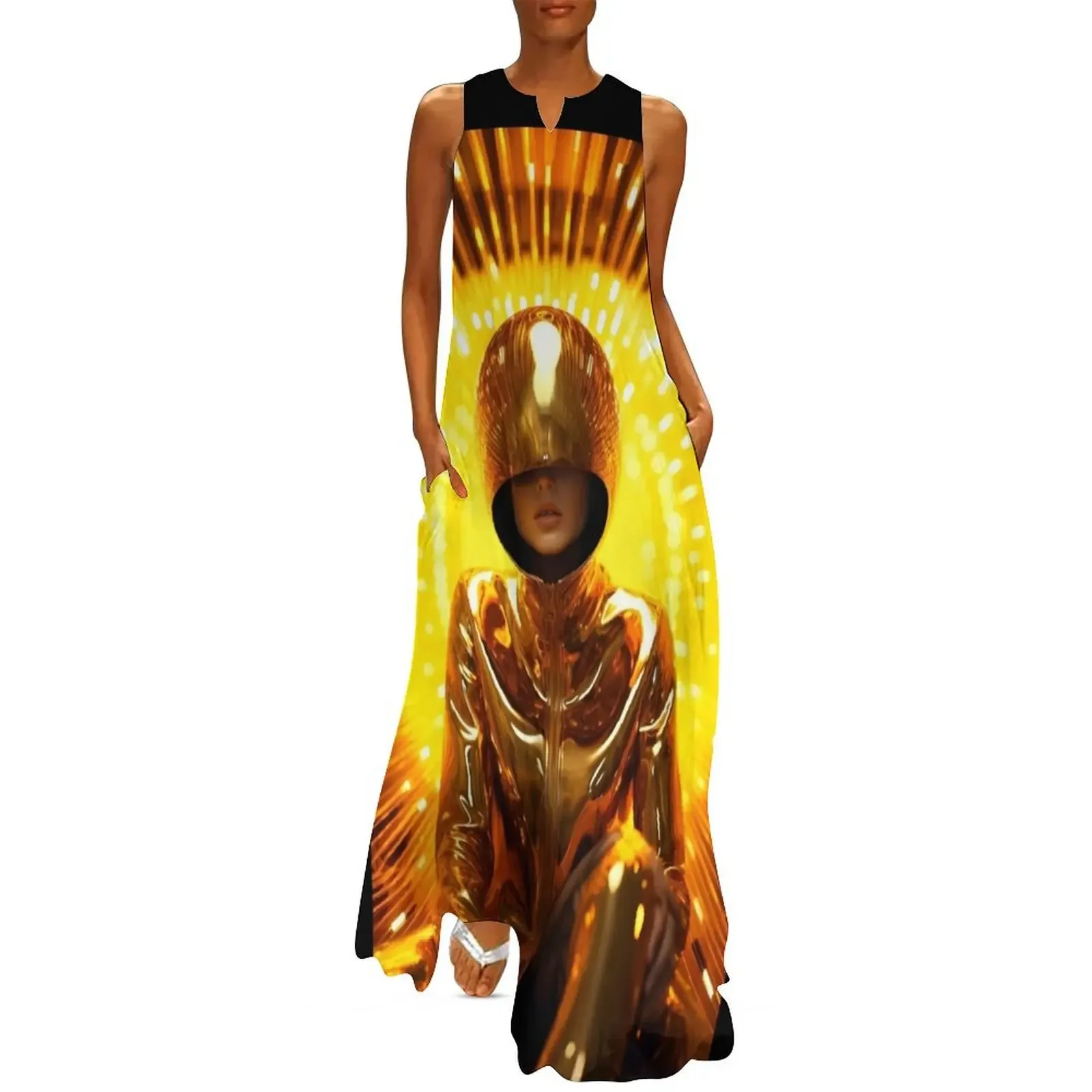 

Golden goddess Long Dress long dress women summer summer dress bandage Bride dresses