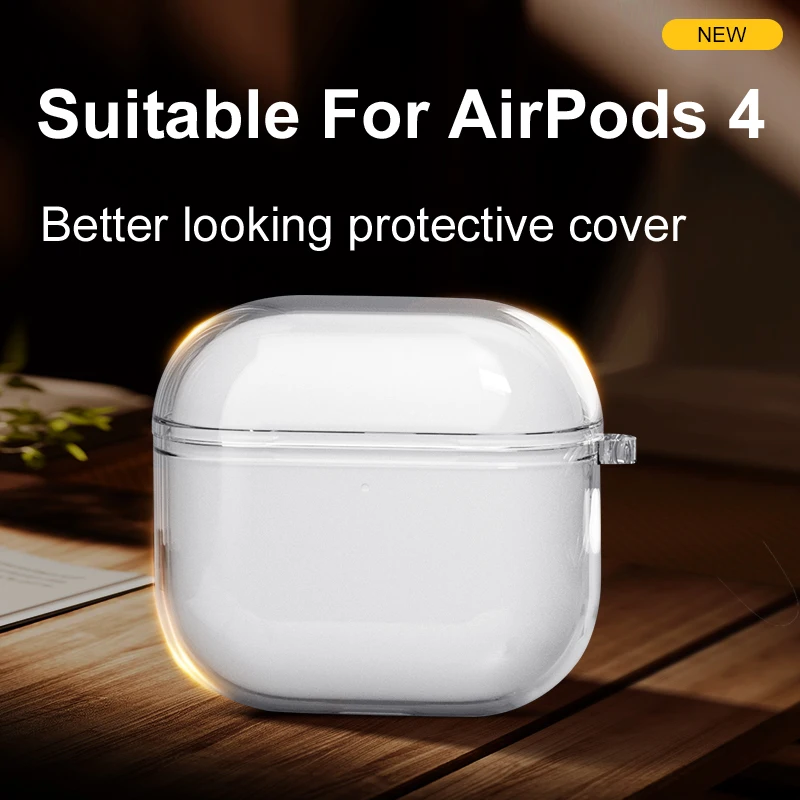 Capa protetora para apple airpods4 fone de ouvido caso proteção airpod pro2 novo tipo de cordão ativo redução ruído fone de ouvido prot