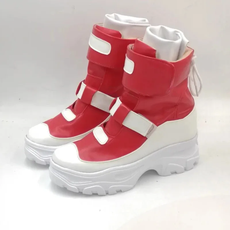 

Kiriko Cosplay Shoes Game OW Role Red Boots Halloween Party Accessories Women mj:3