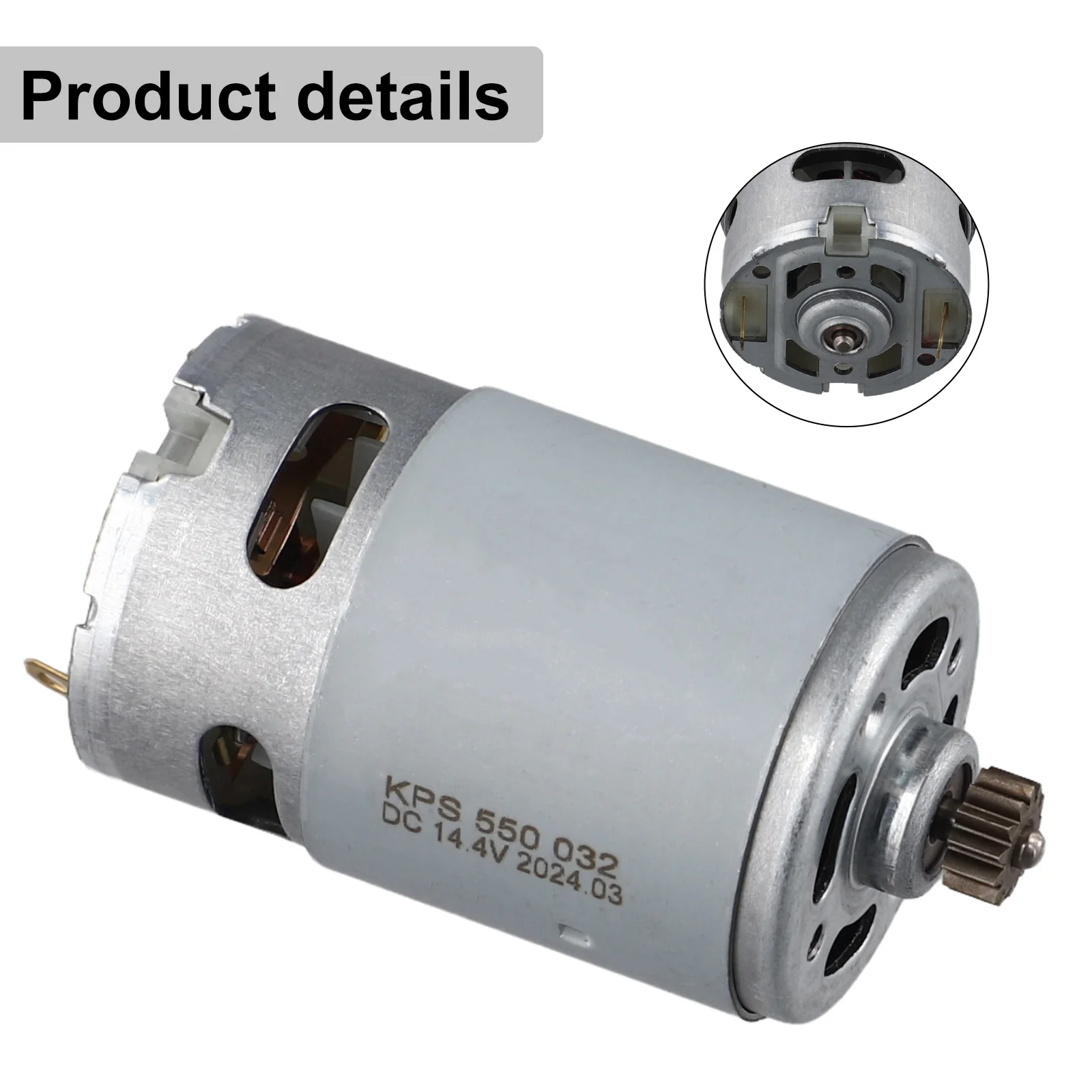 OEM Style Motor for Bosch For GSR 14.4-2-LI PSR 14.4-LI-2 14.4 Volt Drill 13 Tooth Gear Replacement 1607022606