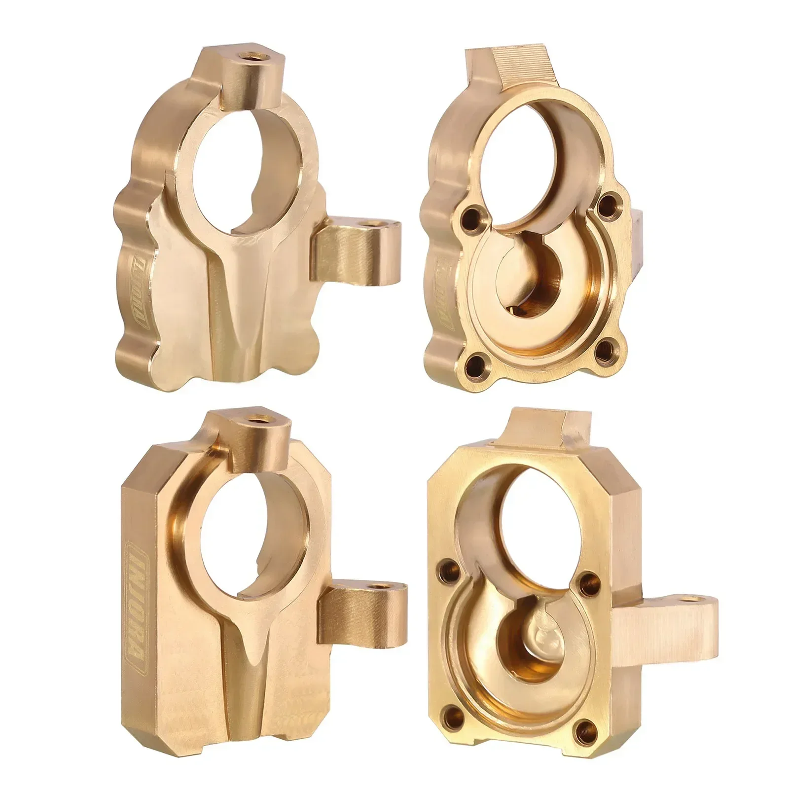 Brass Steering Knuckles Portal Drive Housing Wheel Hex Upgrade Parts For 1/24 RC Crawler FMS FCX24  FCX18