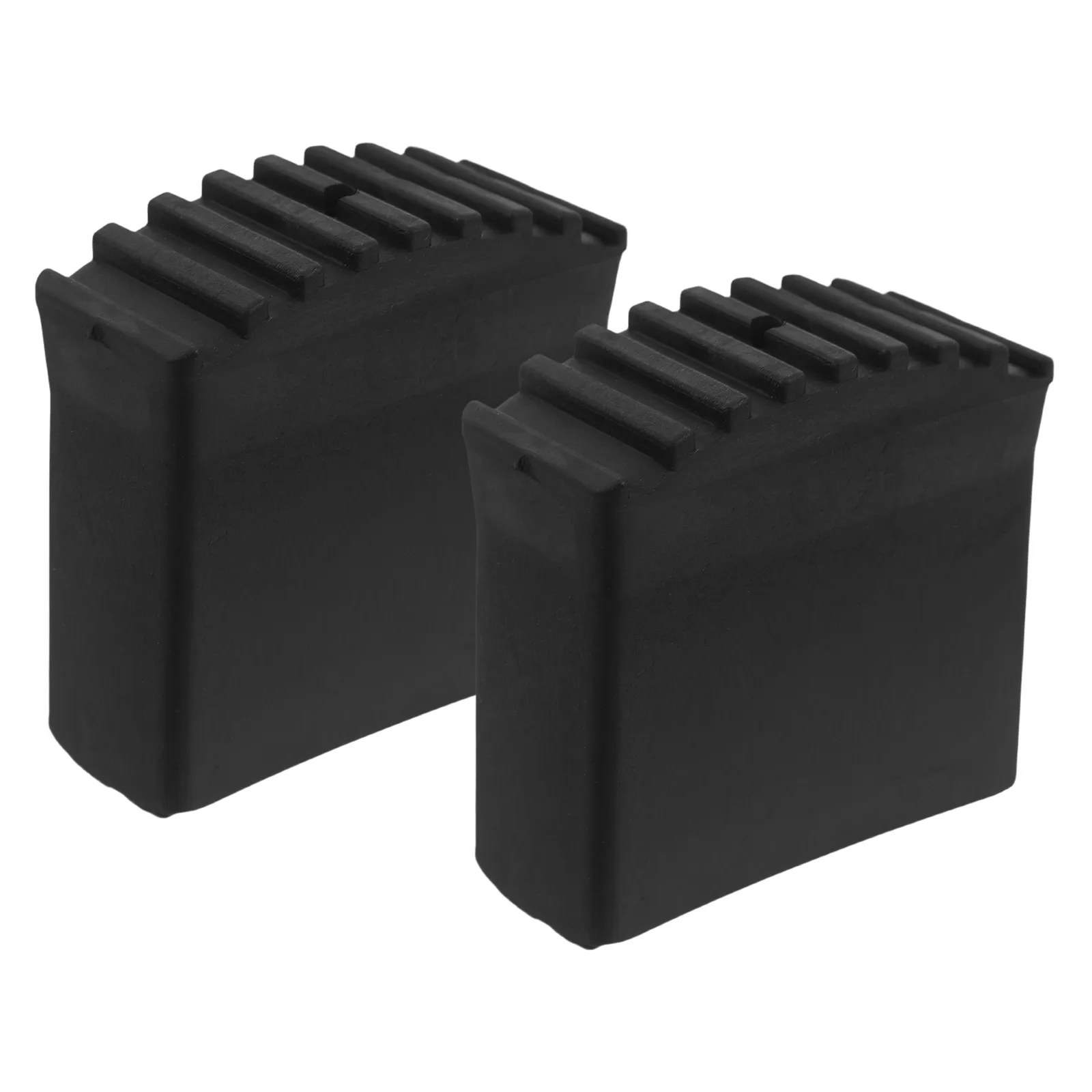 2Pcs Ladder Foot Pads Non-Slip Rubber Replacement for Step Ladders Home Construction Safety Protection Ladder Leg Covers Black