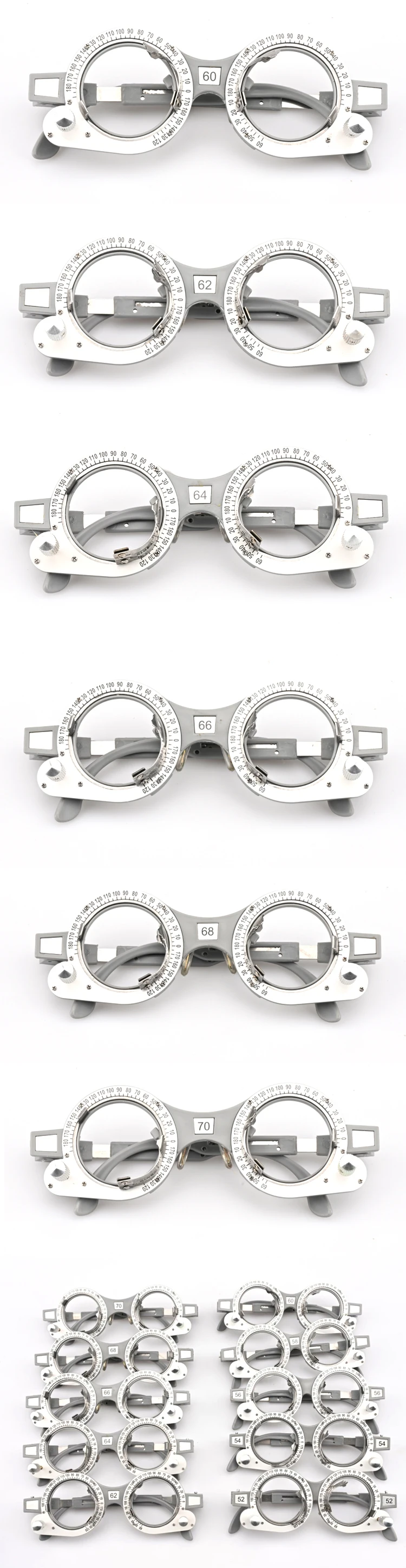 Matel-Testrahmen, bunte Optometrie, Optiker, Testlinse, optische Brille, verstellbares Bein von Dhoptical – Detail 4