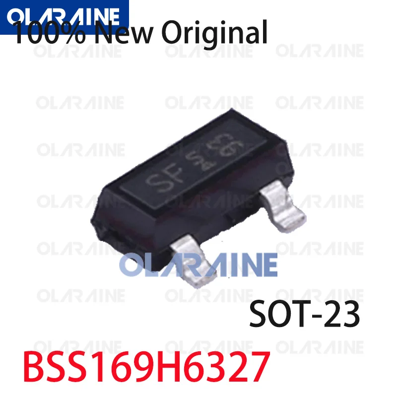 5/10/100Pcs BSS169H6327 SOT-23-3 transistor MOSFET N-Channel 1 Channel Vds-100 V Id-170 mA Rds On-2.9 Ohms Qg-2.1 nC