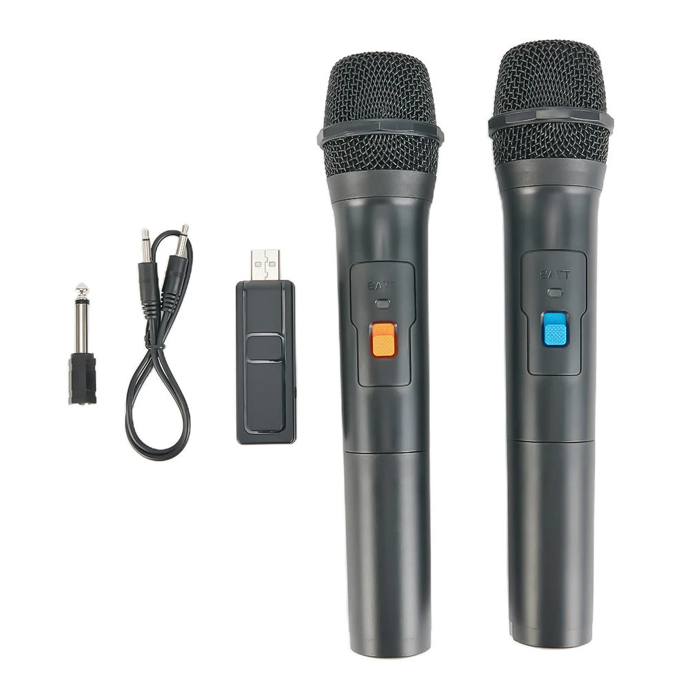 Handheld Microphone 50 Hz~18 KHz ABS Black For Party Mic USB V16U VHF Professional W/Adapter Wireless Handheld