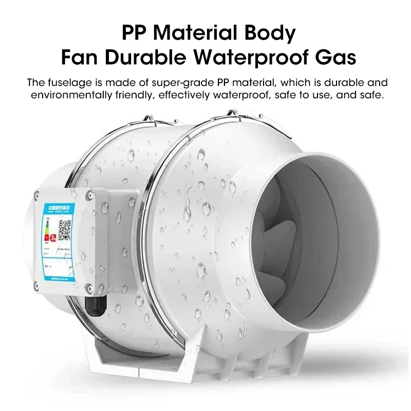 4 بوصة 220 فولت مروحة العادم المضمنة الصامتة ، الحمام النازع قناة التهوية للمطبخ المرحاض جدار الأنابيب تنفيس الهواء الرقبة مروحة