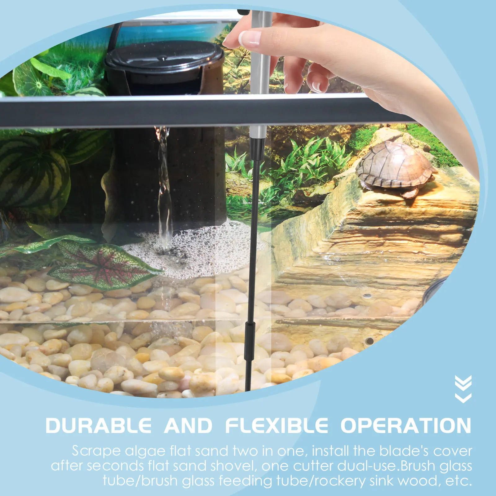 Aquarium Fish Keeping - Aquarium Scraper Fish Tank Cleaning Gadget