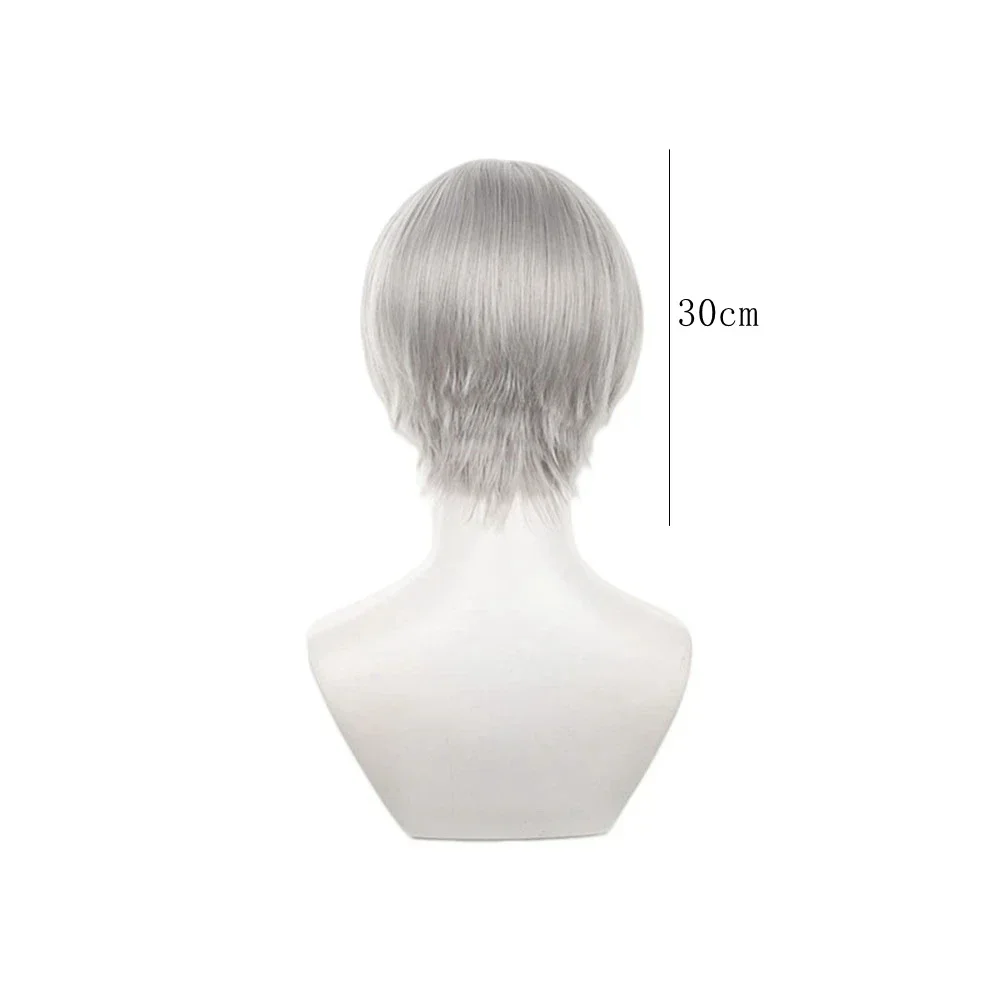 Anime Synthetic Hair Persona 4 Narukami Yu Cosplay Wigs Short Role Play Halloween Party Carnival Props