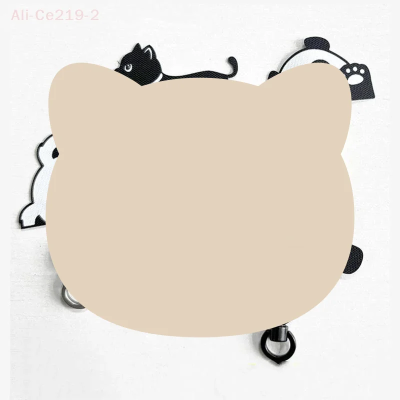 Cartoon Panda Phone Tether Tab Safety Connecter 360 Rotatable Mobile Phone Gasket Cat Dog Metal Ring Cellphone Lanyard Patch