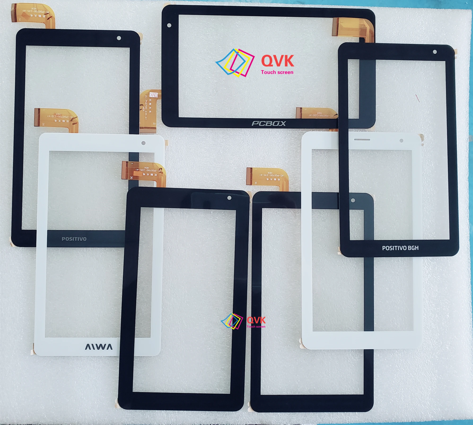 

20pcs/lot 7 Inch black touch P/N XC-PG0700-235-V0 A1 A0Capacitive touch screen panel repair and replacement parts XC-PG0700-235