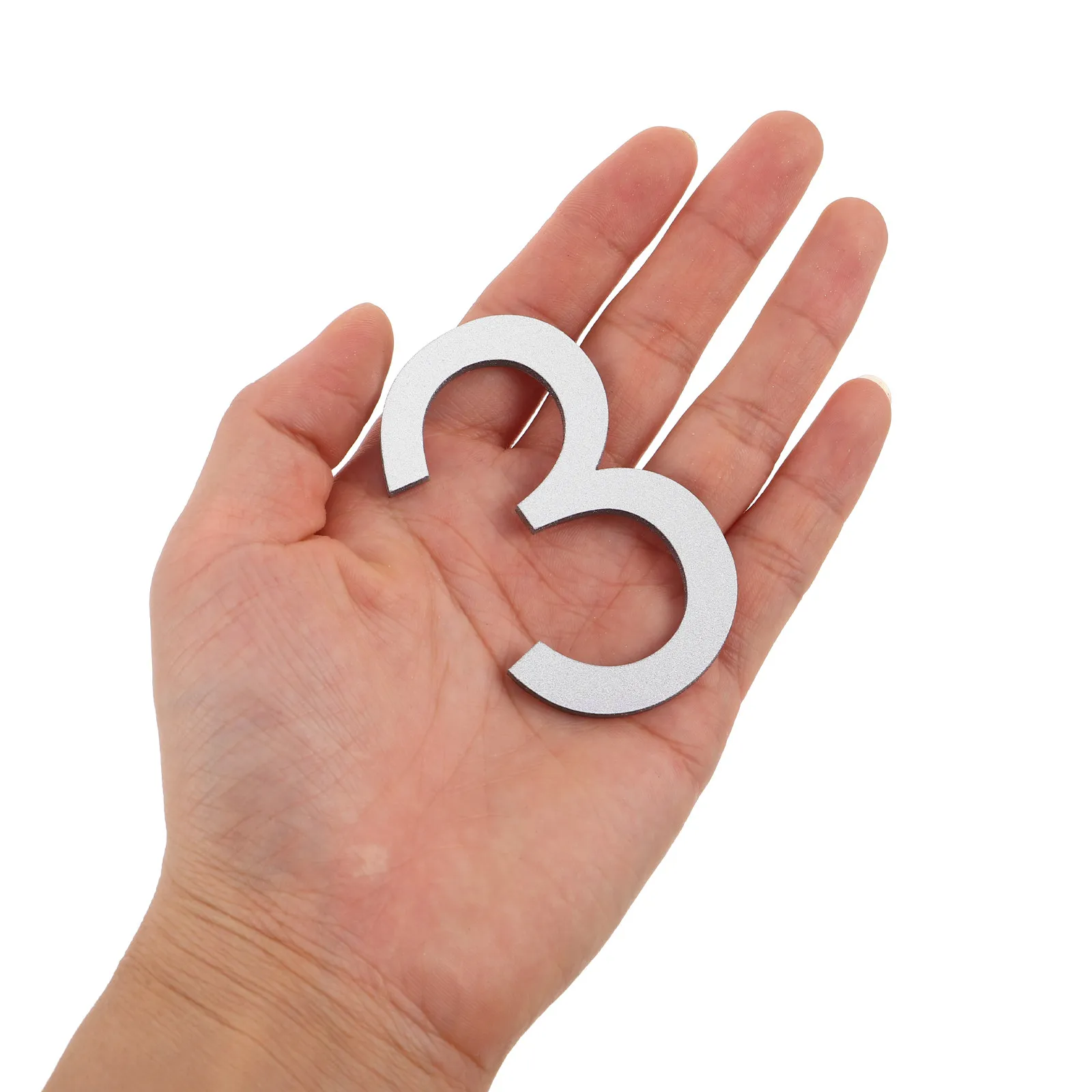 10Pcs Self Adhesive 3D House Number Stickers 0-9 Acrylic Waterproof Mailbox Numbers Modern Address Signs for Apartment Home