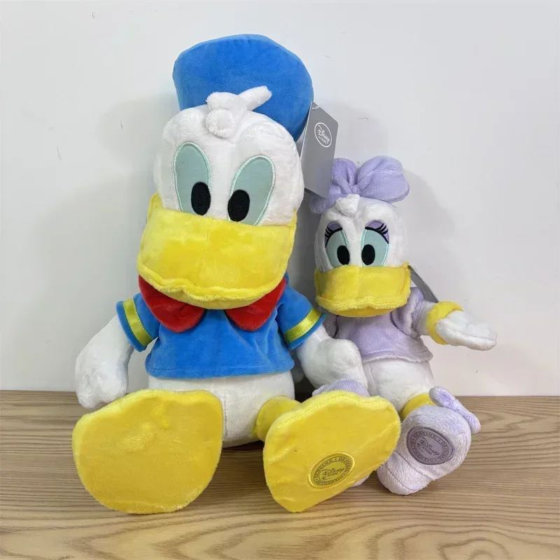 Disney Cute Cartoon Donald Duck i Daisy Duck Super miękka krótka pluszowa poduszka do spania Zabawki Prezenty urodzinowe dla dzieci i świąteczne