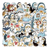 10/30/50PCS Cute Shark Hooded Fun Cat Stickers Decals Decoration Suitcase Scrapbooking Laptop Phone Stationery Toy Gift