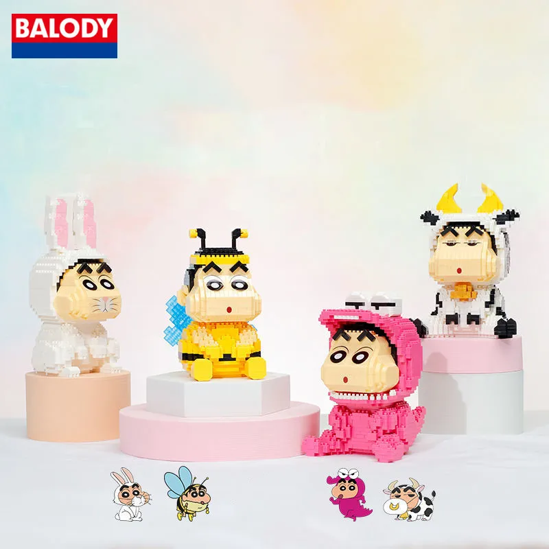 

Оригинальный конструктор BALODY Crayon Shin-chan, детские развивающие игрушки