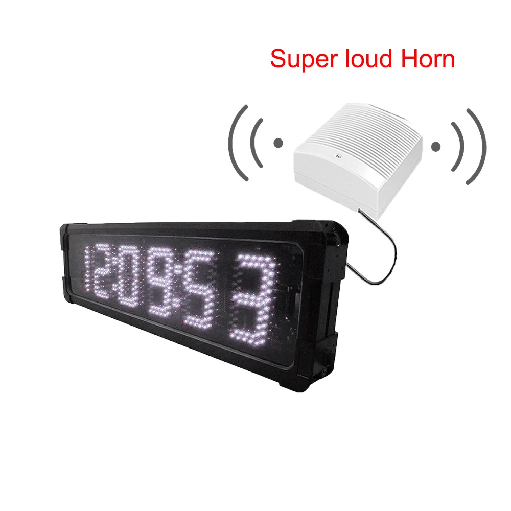 Waterproof Digital Timer Stopwatch with Loud Speaker, LED, Electronic, Countdown, Wall, Sports, Outdoor Use, 5