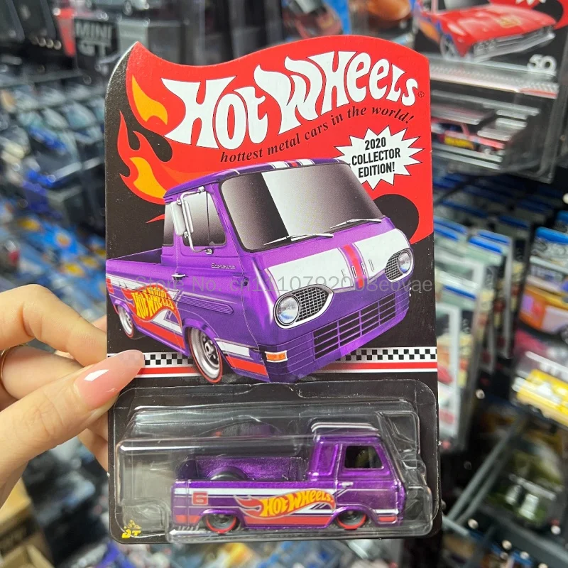 Original Hot Wheels Rlc Red Line Collection Iron Base Rubber Tire Ford Econoline Pickup Jaguar E-Type Car Diecast Vehicle Model