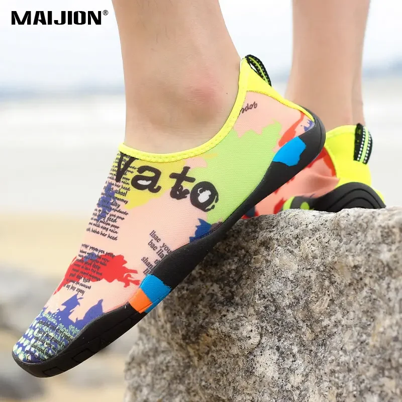 Men Women Aqua Shoes Sneakers Quick Dry Swimming Footwear Unisex Outdoor Breathable Upstream Beach Shoes