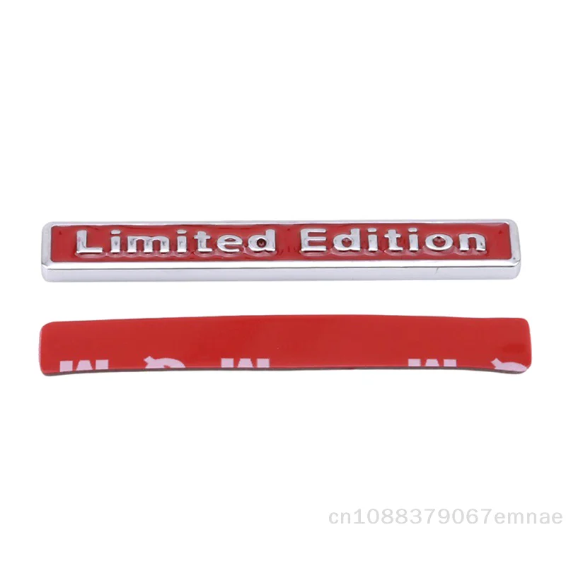 【xxx】3D Chrome Metal Sticker Car Accessories Sticker Limited Edition Badge Car Decal Sticker For Car Styling Word Letter Sticker