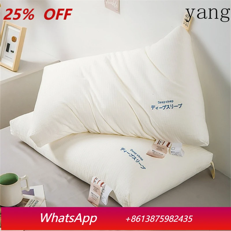 

LTT cotton pillow core raw cotton deep sleep pillow core home B&B hotel pillow pair