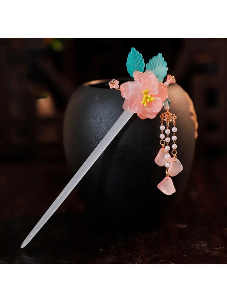 Épingle à cheveux à franges Hanfu chinois vintage pour femmes, coiffure, bijoux, accessoires